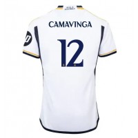 Camisa de time de futebol Real Madrid Eduardo Camavinga #12 Replicas 1º Equipamento 2023-24 Manga Curta